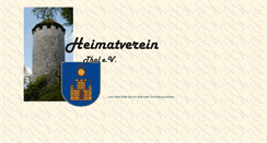 Desktop Screenshot of heimatverein-thal.de